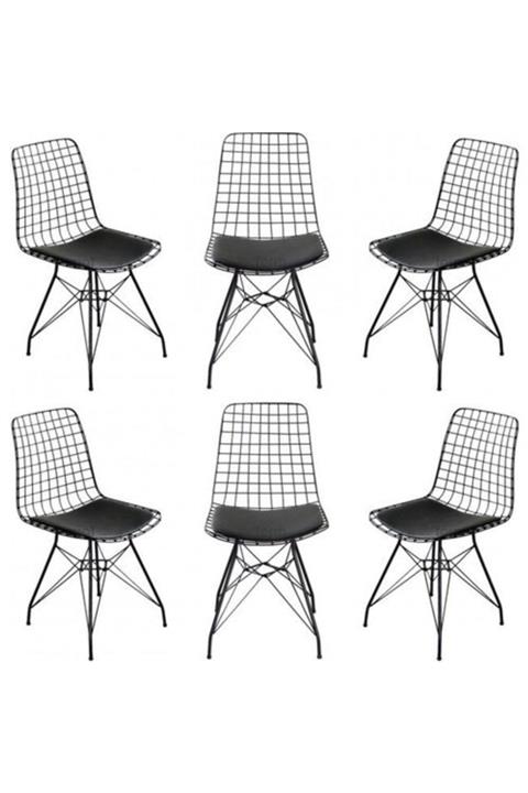 ACC 6'lı Tel Sandalye