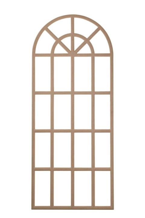 Dsc Duvar Çerçeve Ham Boyanabilir 18mm Mdf Hint Pencere Ayna Çerçeve 190x75