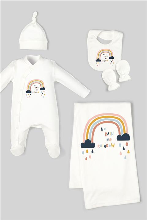 Tuğba Kuğu Organik 5'li Interlok Hastane Çıkışı For Baby Serisi