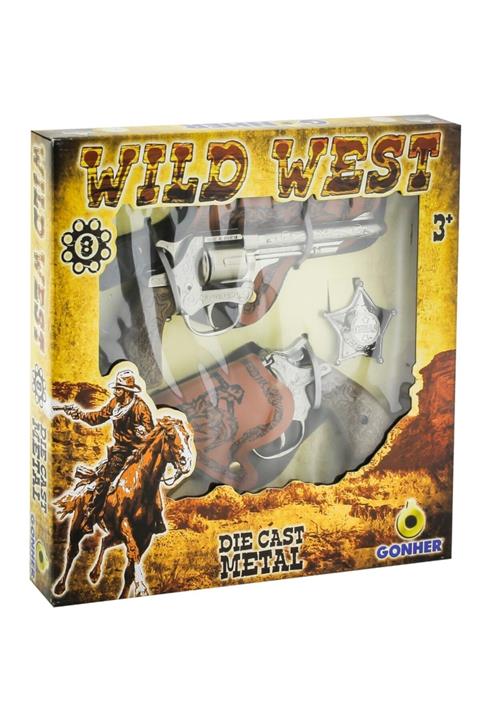 Gonher 8'li Rovelver Metal 2'li Kovboy Set