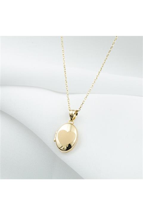 Bilezikci Kalpli 14 Ayar Isimlik Altın Kolye