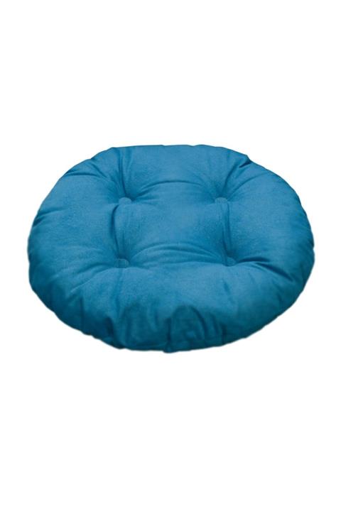 LİDYA TEKSTİL Bambu Sandalye Minderi Koyu Turkuaz