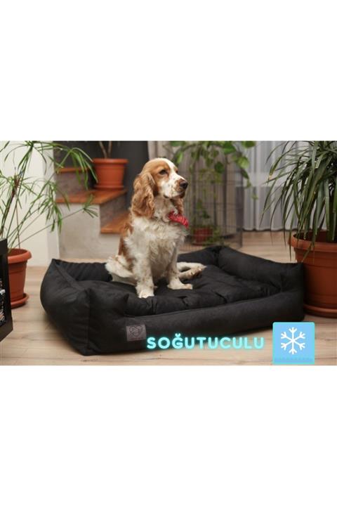 LUVLY PETS X-large Klimalı Soğutuculu Yıkanabilir Köpek Yatağı - Patentli Tay Tüyünden - 100x80