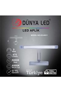 DÜNYA LED Hs.602/1 5 w Led Krom Aplik 6500 k Beyaz Işık