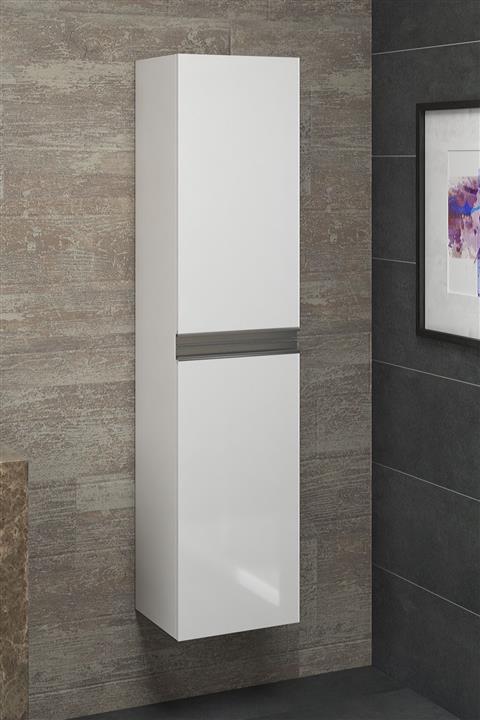 Alfa Banyo Esen Mdf Beyaz 150 cm Lüx Banyo Boy Dolabı