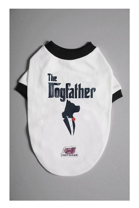 Hotdogs The Dogfather Köpek T-shirt