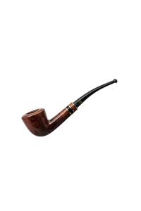 Şahin Churchwarden 420 9mm. Filtreli Ebonit Saplı Pipo