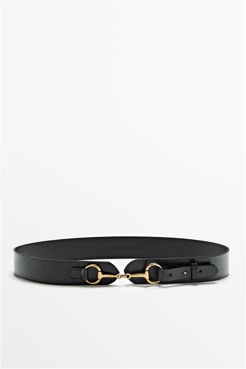 Massimo Dutti Zincir Detaylı Deri Kemer