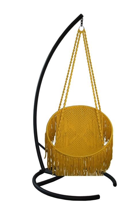 KEYİF SEPETİ Tek Kişilik Sarı Salıncak