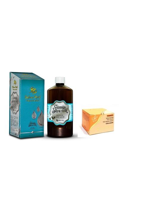 naturament 40ppm Gümüş Suyu 1000 Cc Shea Butter Colagen 50ml Set