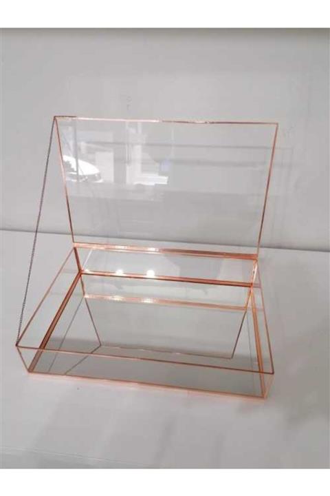 RESİTAL 30x20x7cm'lık Aynalı Cam Kutu 0031