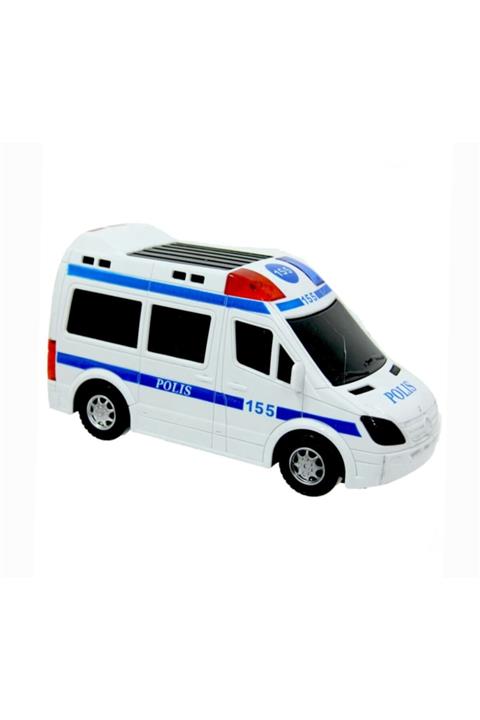 elife Es155 3d Işıklı Sesli  155 Polis  Ekip Otosu Oyuncak Araba