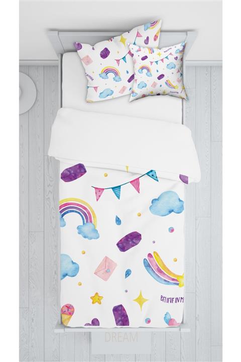 Consept Home Suluboya Çizimli Yatak Örtüsü Takımı