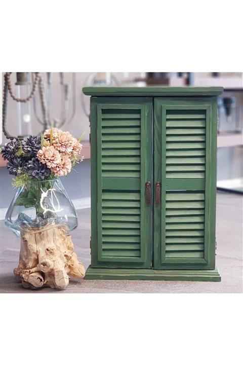 Le Atölye Panjurlu Mini Pencere Yeşil