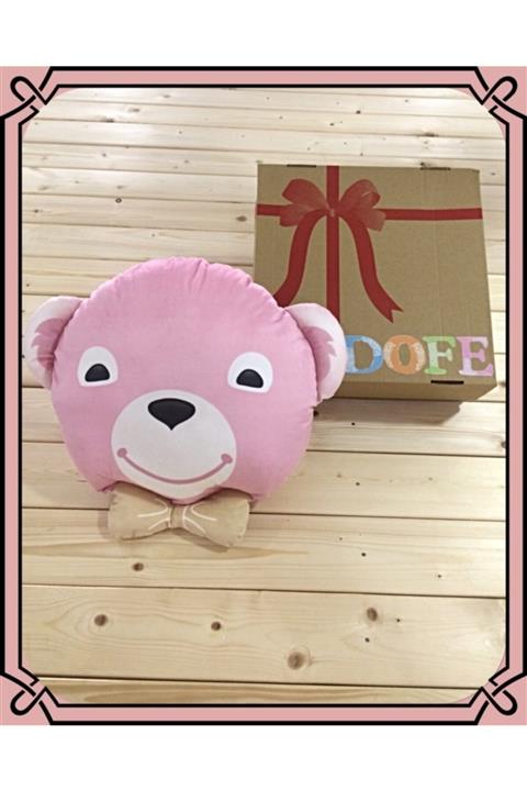 Dofekids Ayıcık Dekoratif Yastık Pembe