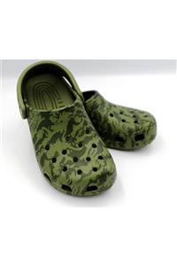 Crocs Yeşil Classic Printed Camo Clog