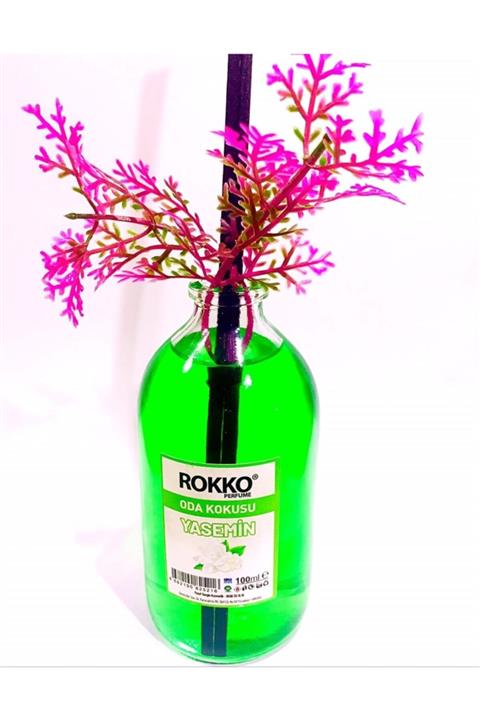 rokko parfüm Rokko Bambu Çubuklu Oda Banyo Tuvalet Kokusu Yasemin 100ml