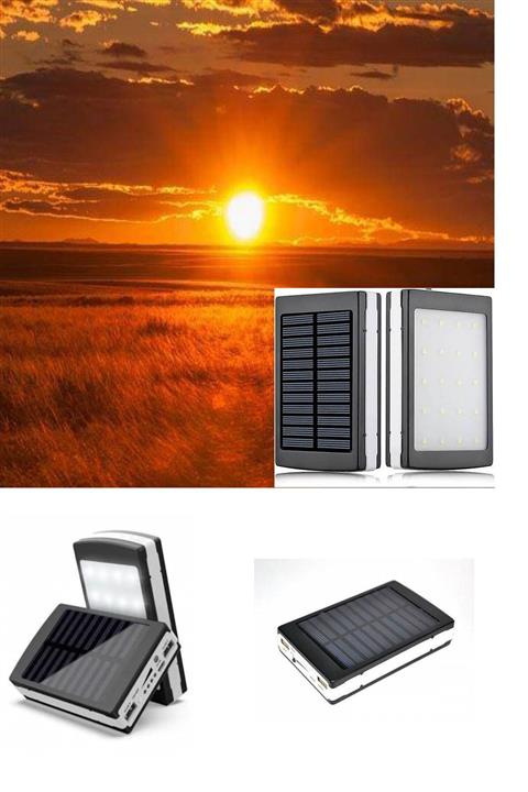 esmelen Güneş Enerjili Kendi Kendini Şarj Edebilen Solar 10000mah Powerbank Güneş Enerjili Powerbank