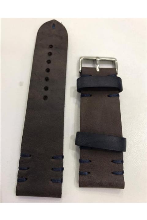 Prizma Kopya - El Yapımı Gerçek Deri 22 Mm K.kahve Crayz