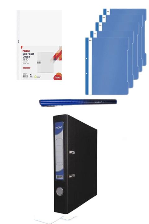 EKM Noki Ofis Set 2 Dar Klasör Siyah