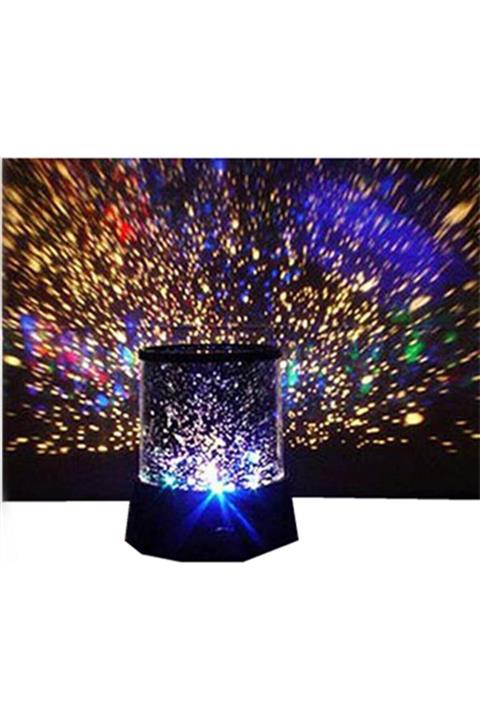 Hd Marketim Renkli Romantik Cosmos Star Master Led Projeksiyon Lambası Usb Ev Ofis Yatak Bebek Odası