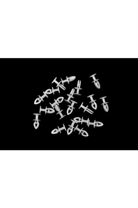 Biotech Geçmeli Perde Korniş Düğmesi 100 Adet Kancalı Perde Rayı Düğmesi