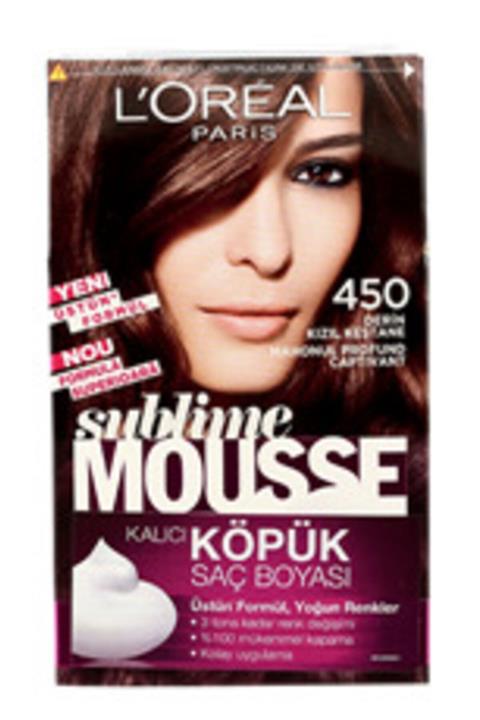 Loreal Botanicals Derin Kızıl Kestane L'oréal Paris Sublime Mousse Köpük Set Saç Boyası 450