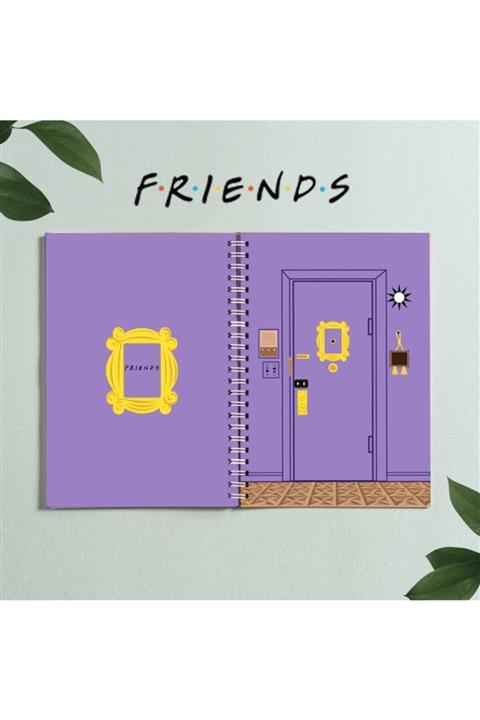 Paytak Moda Friends Central Park Dizi Tasarım Spiralli A5 96 Yaprak Çizgisiz Defter Pytkdt0274