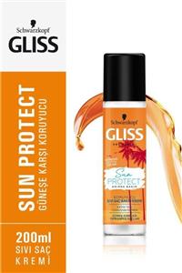 Gliss Schwarzkopf Gliss Sun Protect Güneşe Karşi Koruyucu Durulanmayan Sivi Saç Kremi 200 Ml