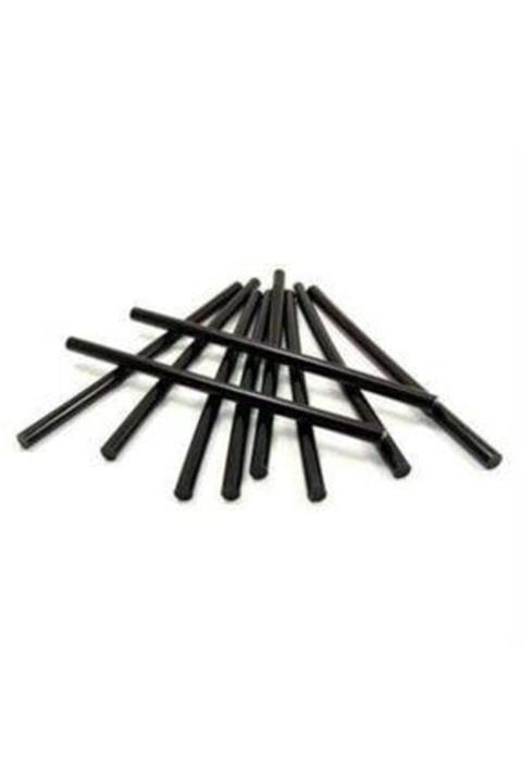 BBA HOME Siyah 7 Mm Ince Sıcak Mum Silikon Çubuk 1 Kg Siyah Sıcak Silikon Ince Silikon Mum 1.kalite