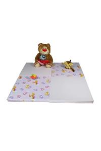 Bysay Fiesta Katlanabilir Çocuk Oyun, Yer Minderi 120x120 Cm Ayıcıklı (pembe)