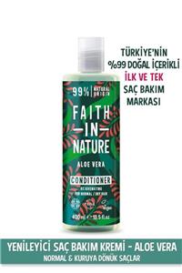 Faith In Nature %99 Doğal Yenileyici Saç Bakım Kremi Aloe Vera Normal&Kuruya Dönük Saçlar İçin