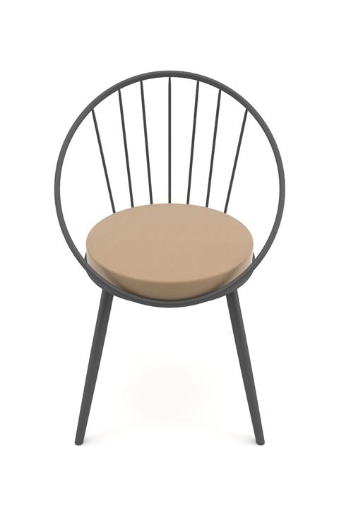 Evdemo Eylül Metal Tel Sandalye Antrasit Gri