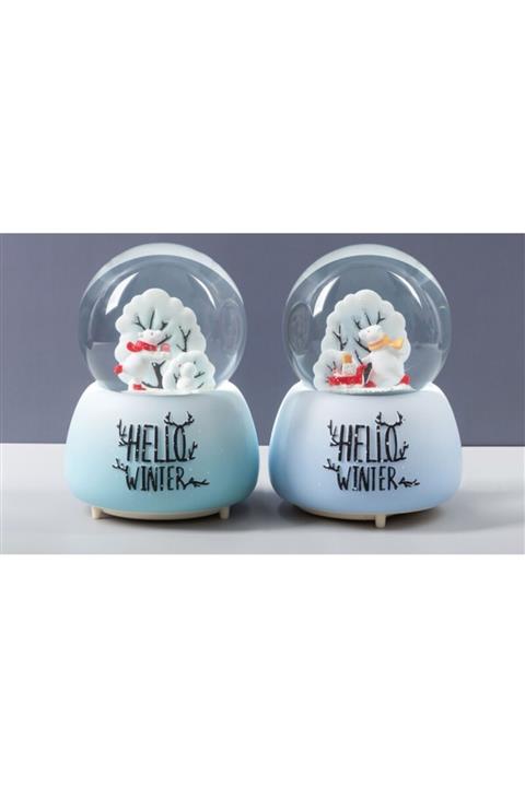 ŞebnemCE Kar Püskürtmeli Sevimli Ayı Tasarımlı Kar Küresi