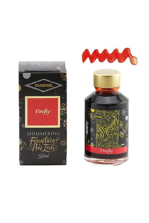 Diamine Ink Shimmering Mürekkep Firefly Red 2018