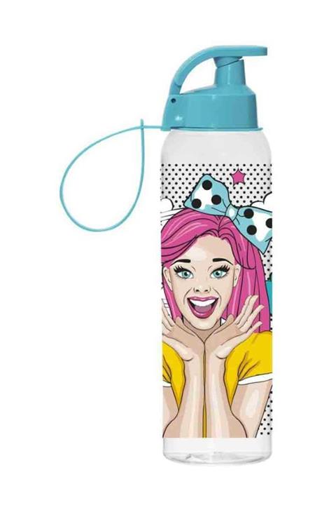 Herevin Kız Desenli Askılı Matara 750 ml.