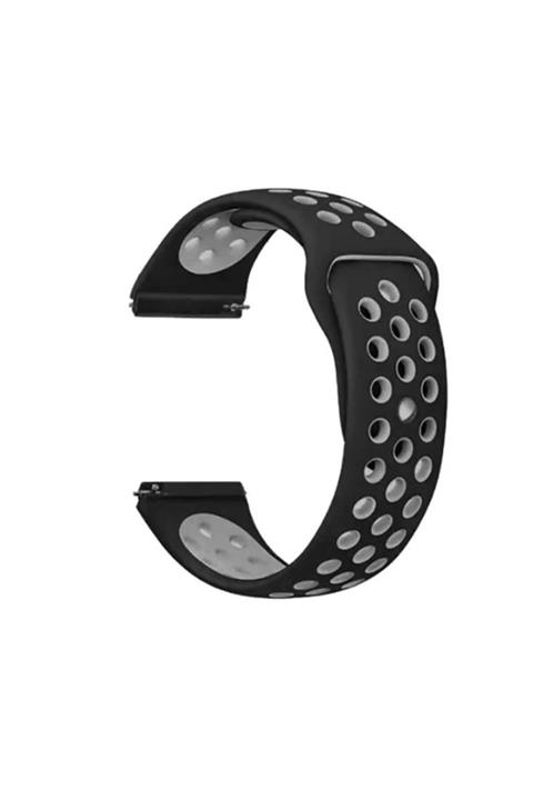 Samsung Galaxy Watch 3 45mm (22mm) Krd-02 Akıllı Saat Kordonu Delikli Silikon Kordon Kayış Bileklik