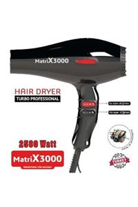 firsatgeldi Matrix 3000 2500w Turbo Profosyonel Kuaför Fön Makinası Saç Kurutma