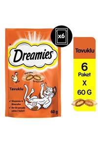 Dreamies Tavuklu Kedi Ödül Maması 6x60gr