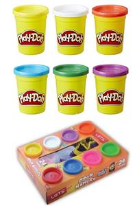 Play Doh 6 Renk Oyun Hamuru ve Let's 24 Parça Oyun Hamuru Seti