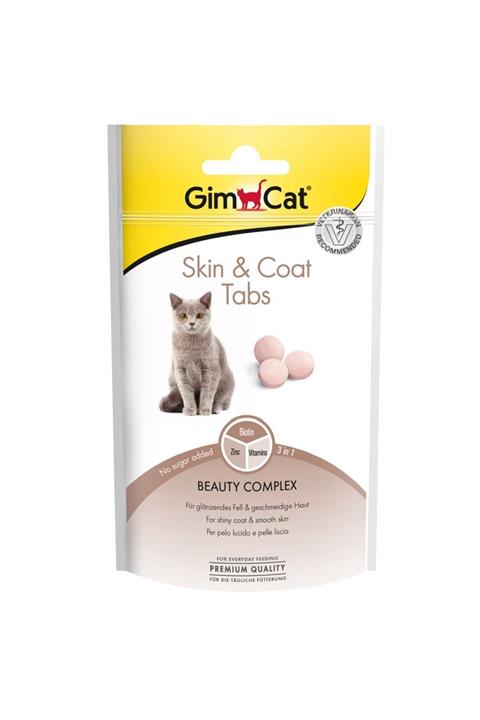 Gimcat Skin Coat Tabs Deri Tüy Bakımı Kedi Ödülü 40 gr 3 Lü Set