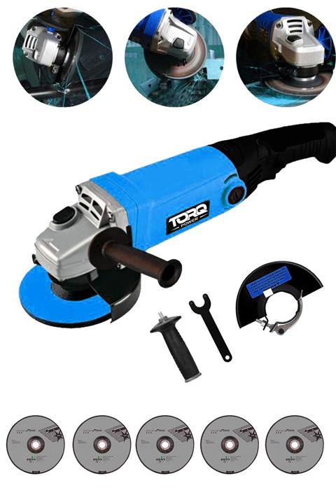 TORQ POWER Professionel Taşlama Makinası Bt-2600w 115-125 Mm 5 Adet Disk Hediye