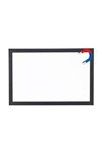 Chalky Manyetik 90x130 Cm Beyaz Yazı Tahtası Siyah Çerçeveli
