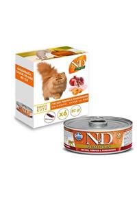 N&D Nd Pumpkin Balkabağı,tavuk Etli Ve Narlı Kedi Konservesi 6x80 Gr