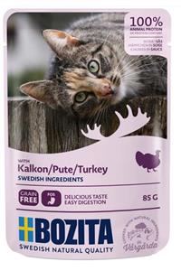 Bozita Pouch Hindi Etli Tahılsız Yetişkin Kedi Konservesi 85 Gr