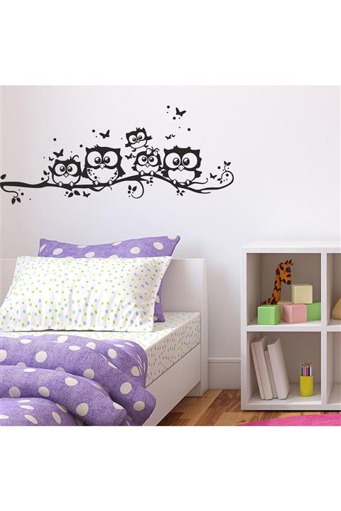 Canvartie Daldaki Baykuşlar Çocuk Odası Sticker