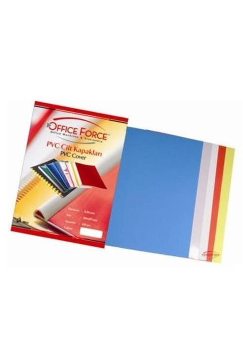 OFFICE FORCE Beyaz A4 Pvc Opak Renkli 160 Mic.cilt Kapakları 100'lü