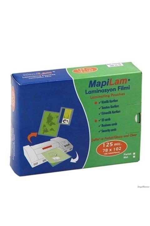 Mapi Laminasyon Filmi Parlak 78x 102 125 Mıc (100 Lü) 102 12 10