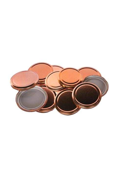 Sarkap Hijyenik Paketli 10 Adet Kavanoz Kapağı - Bronz - 82mm