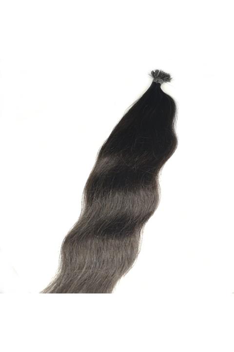 Fatih Peruk Hair Extensions Studio Doğal Dalgalı 1. Kalite Gerçek Insan Saçı Mikro Kaynak 60cm 07gr 50 Adet